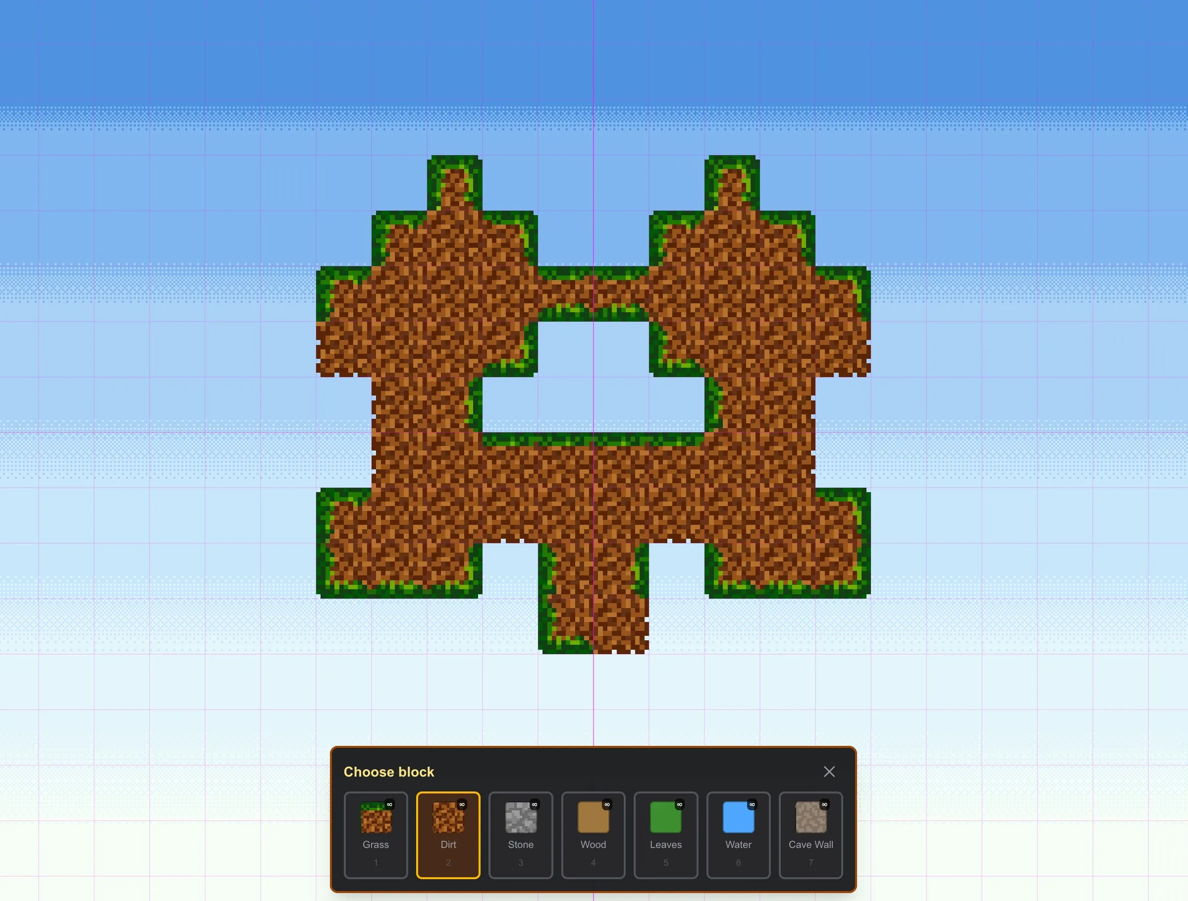 Buildom running in isolated test mode with a custom test scenario